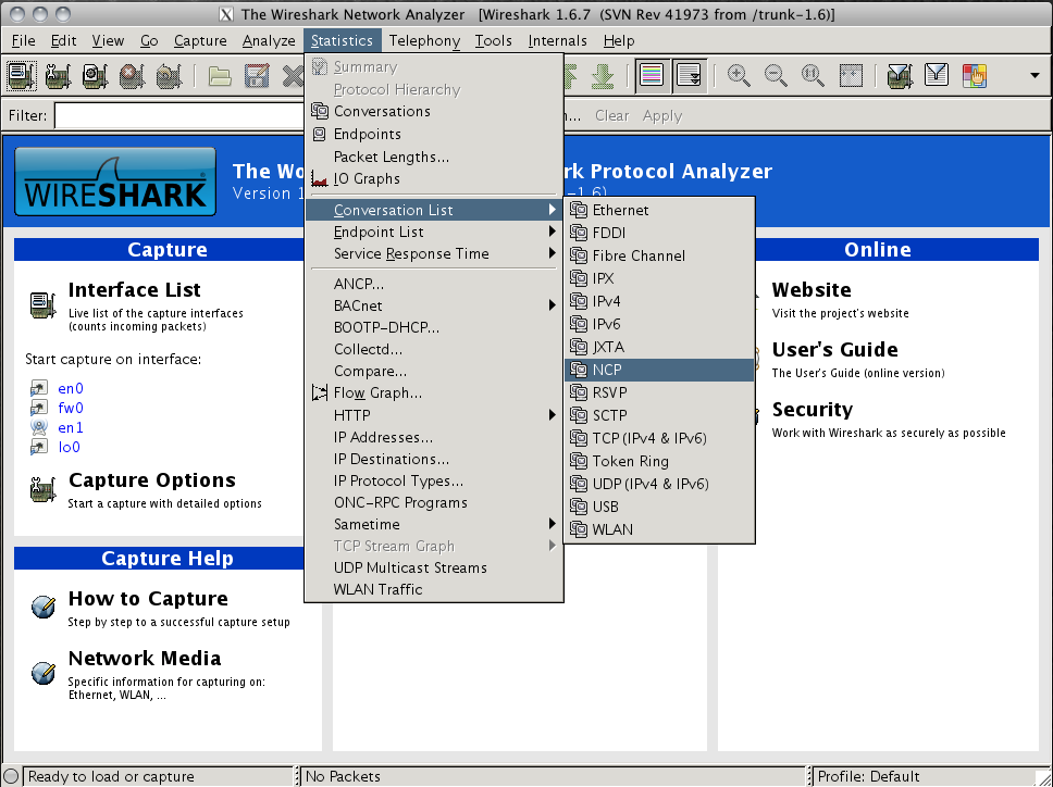 wireshark mac os